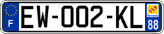 French license plate, SIV (ordinary)