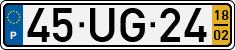 License plate of Portugal, Regular plates