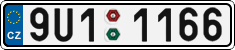 License plate of the Czech Republic, Cars (2001)