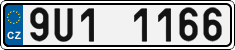 License plate of the Czech Republic, Cars (2001)