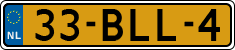 License plate of the Netherlands, Heavy Commercial Vehicles (1994 system)