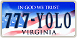 Virginia, Vanity Plates