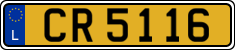 License plate of Luxembourg, 2003 year system