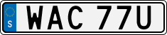 License plate of Sweden, Regular plates