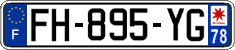 French license plate, SIV (ordinary)