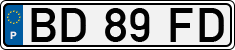 License plate of Portugal, Regular plates