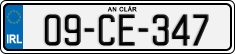 License plate of Ireland, Regular plates