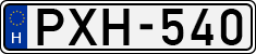 license plates of Hungary, Cars (1990)