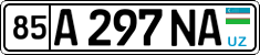 License plate of Uzbekistan, Private owners