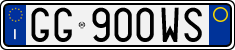 License plate of Italy, Cars (1994 year series)
