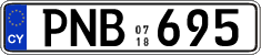 License plate of Cyprus, Regular plates