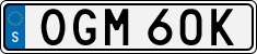 License plate of Sweden, Regular plates