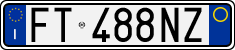 License plate of Italy, Cars (1994 year series)