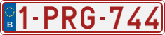 License plate of Belgium, Regular plates (2010)
