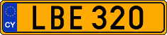 License plate of Cyprus, Regular plates