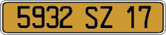 French license plate, FNI