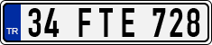 License plate of Turkey, Regular plates