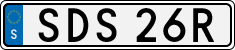License plate of Sweden, Regular plates