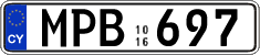 License plate of Cyprus, Regular plates