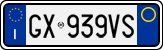 License plate of Italy, Cars (1994 year series)