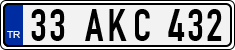 License plate of Turkey, Regular plates