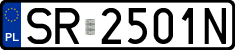 License plates of Poland, Regular car plates