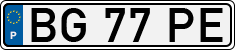 License plate of Portugal, Regular plates