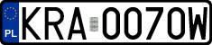 License plates of Poland, Regular car plates