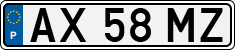 License plate of Portugal, Regular plates