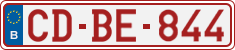 License plate of Belgium, Diplomatic