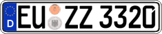German license plate, Regular plates
