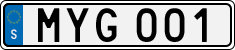 License plate of Sweden, Regular plates