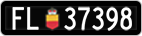 License plate of Liechtenstein, Cars