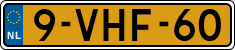 License plate of the Netherlands, Light Commercial Vehicles (1994 system)