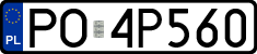 License plates of Poland, Regular car plates