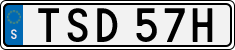 License plate of Sweden, Regular plates