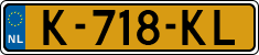 License plate of the Netherlands, Cars