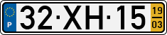 License plate of Portugal, Regular plates