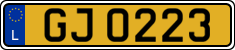 License plate of Luxembourg, 2003 year system