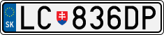 License plate of Slovakia, Cars