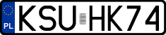 License plates of Poland, Regular car plates