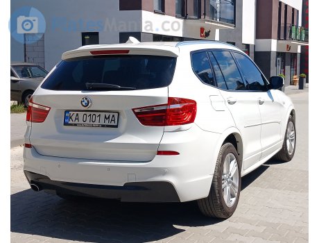 KA 0101 MA, BMW X3