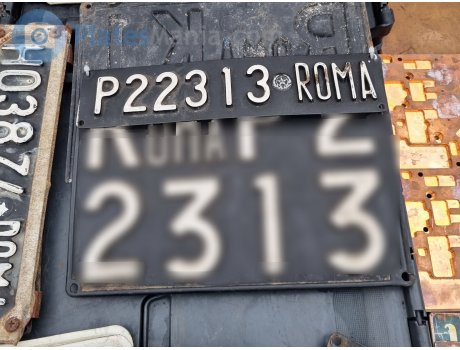 P22313 Roma, License plate without vehicle