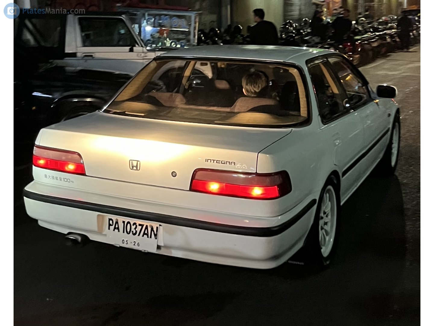 PA 1037 AN, Honda Integra 1st gen (Quint Integra) Sedan (AV/DA), 1986–1989