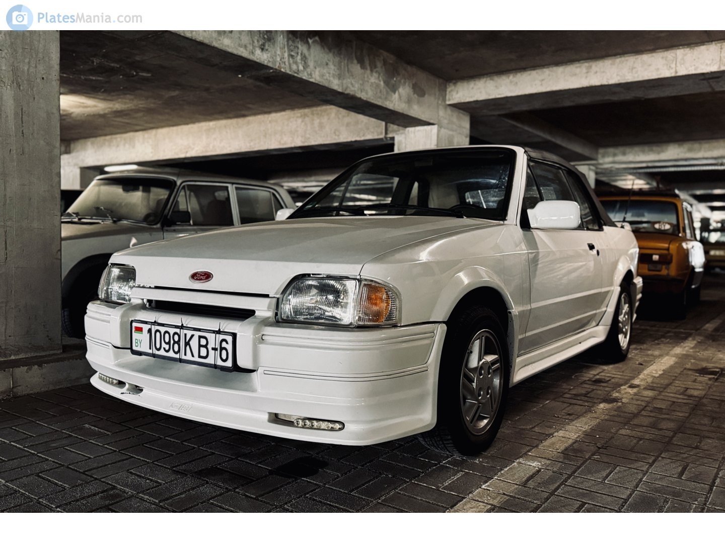 1098 KB-6, Ford Escort 4th gen Cabriolet (ALF; Global-market), 1986–1990 (–1992 for LATAM-market)