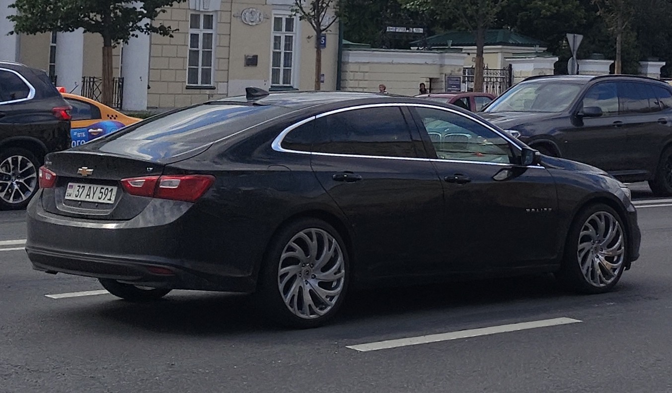 37 AY 591, Chevrolet Malibu 5th gen (GMX351; CN-market), facelift, 2015–2019