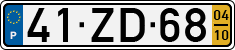 License plate of Portugal, Regular plates