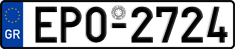 License plate of Greece, Cars