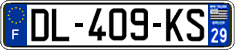 French license plate, SIV (ordinary)