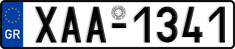 License plate of Greece, Cars